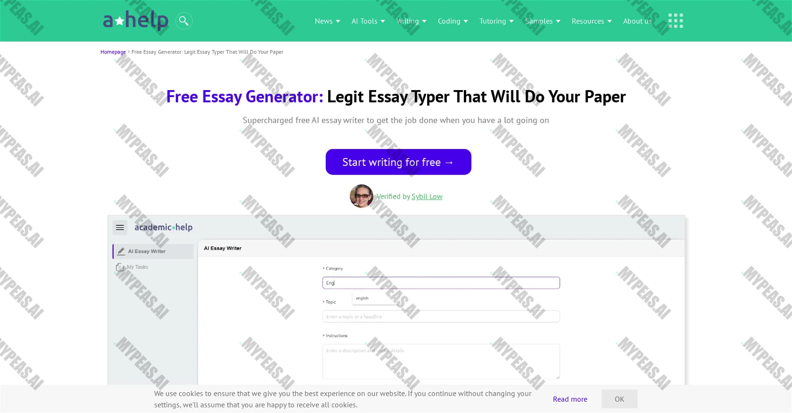 Academic Help screenshot