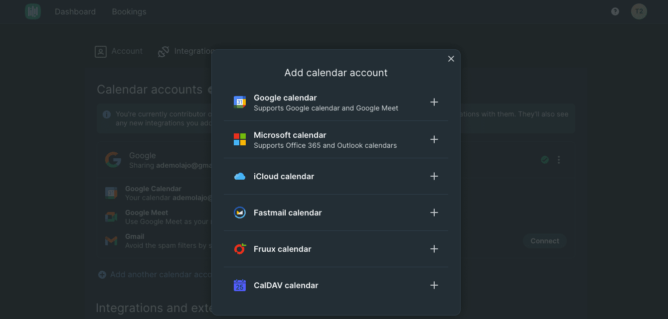 add a calendar