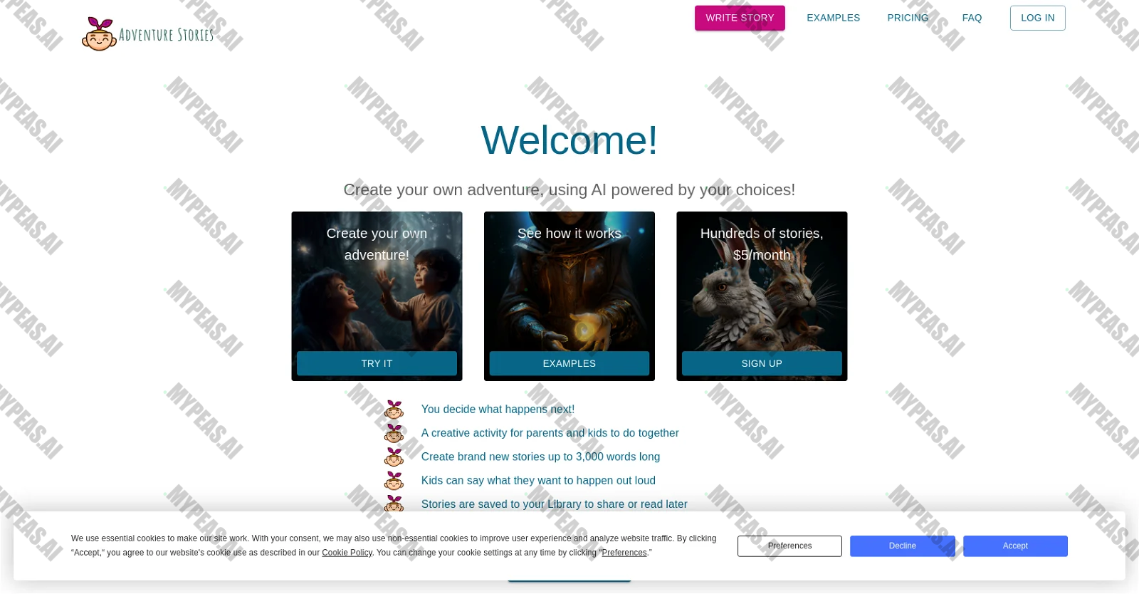 Adventure Stories screenshot