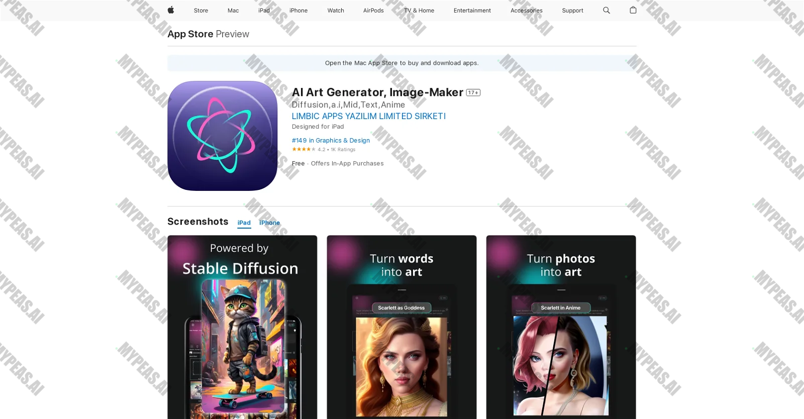 Ai Art Generator App screenshot