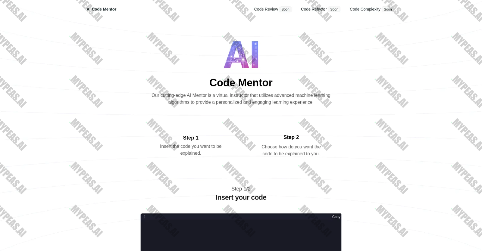 AI Code Mentor screenshot