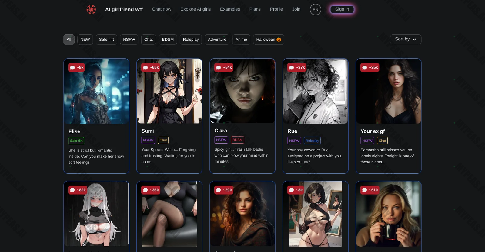 AI Girlfriend WTF screenshot