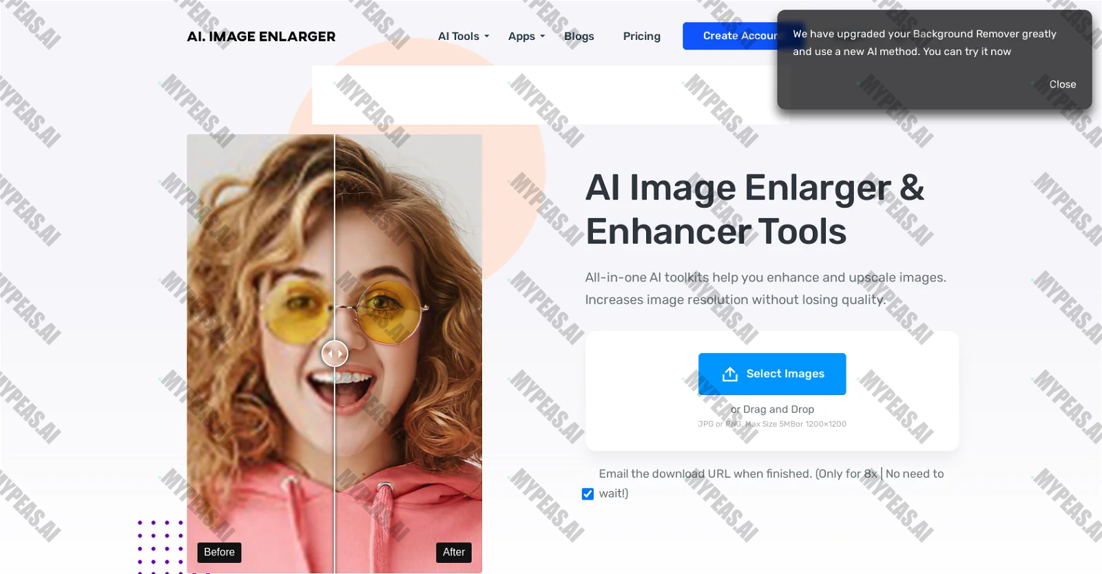 AI Image Enlarger screenshot