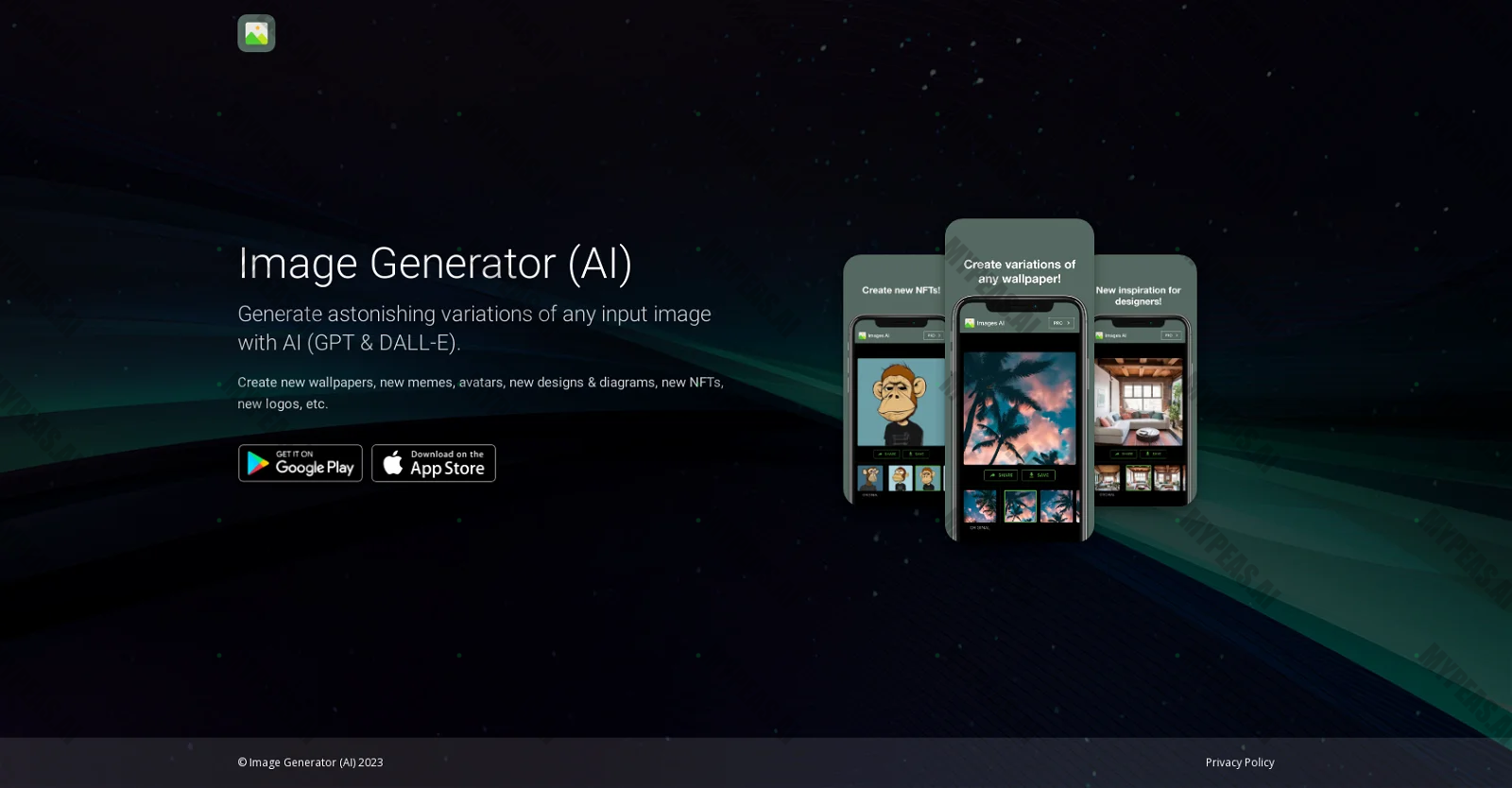 AI Image Variations Generator screenshot
