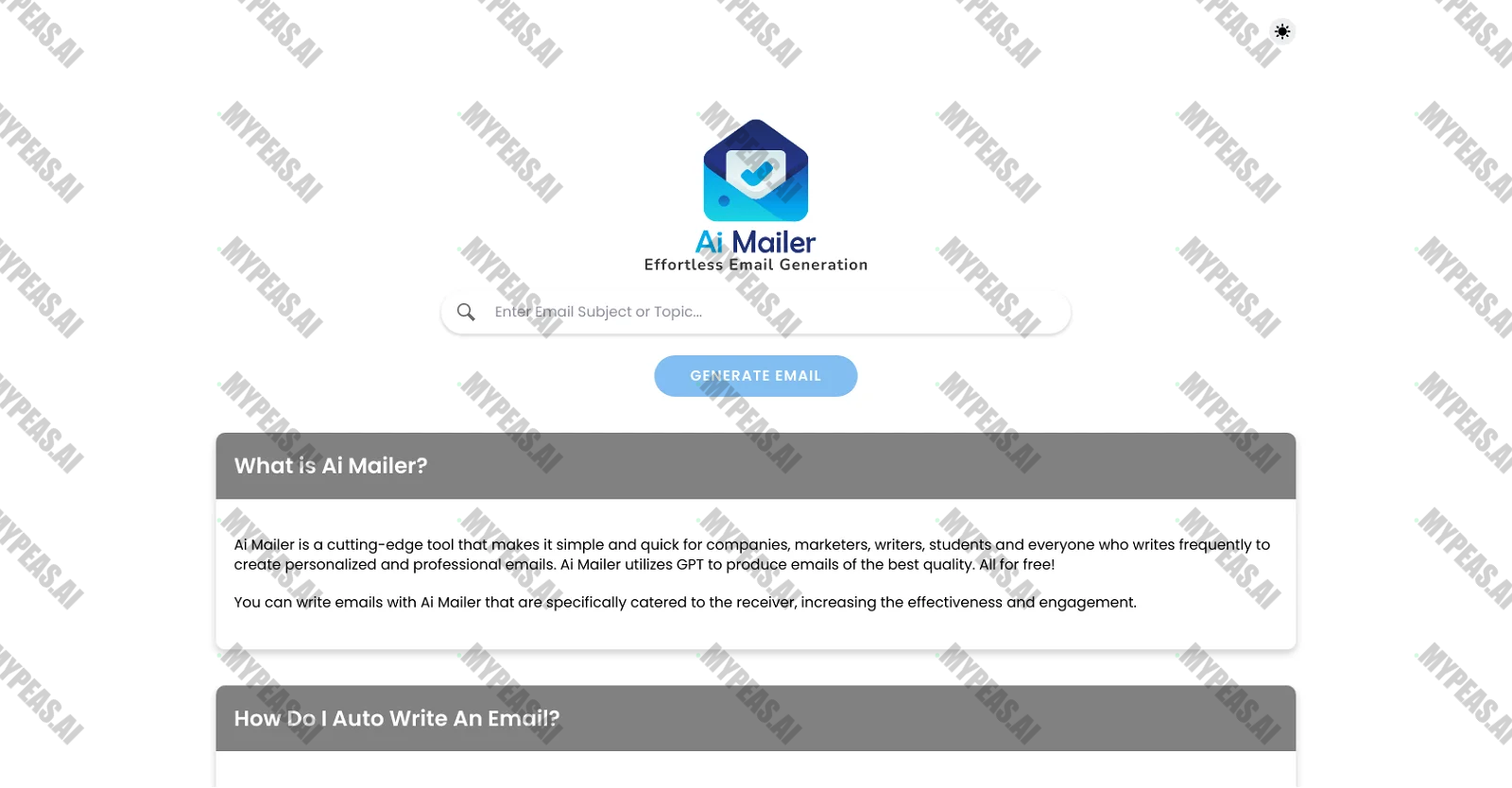 AI Mailer screenshot