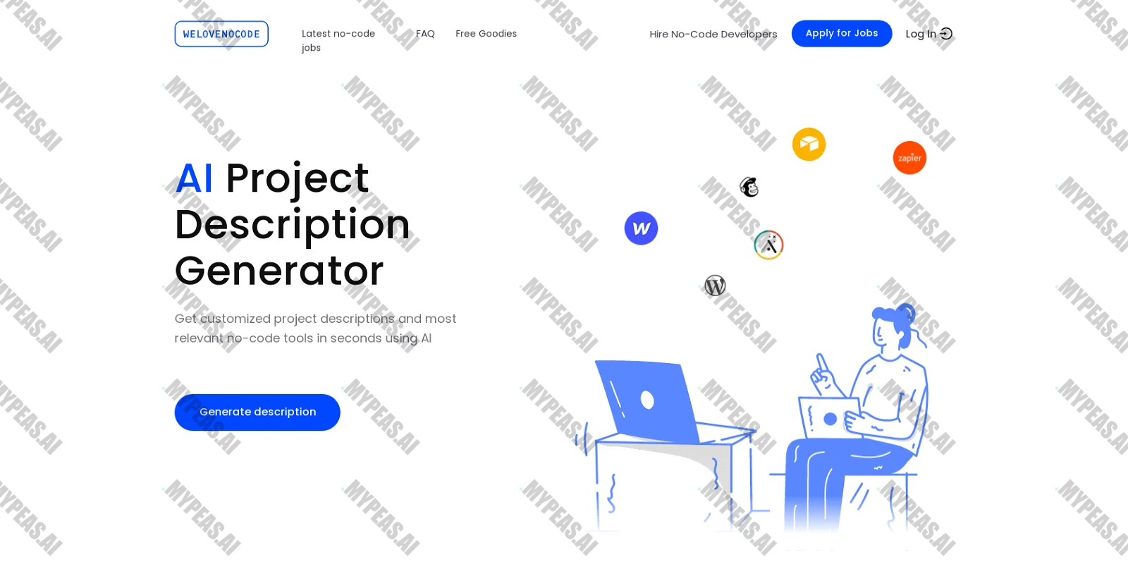 AI Project Description Generator screenshot