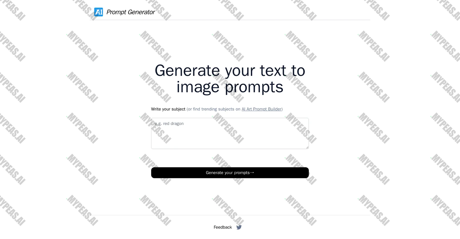AI Prompt Generator screenshot