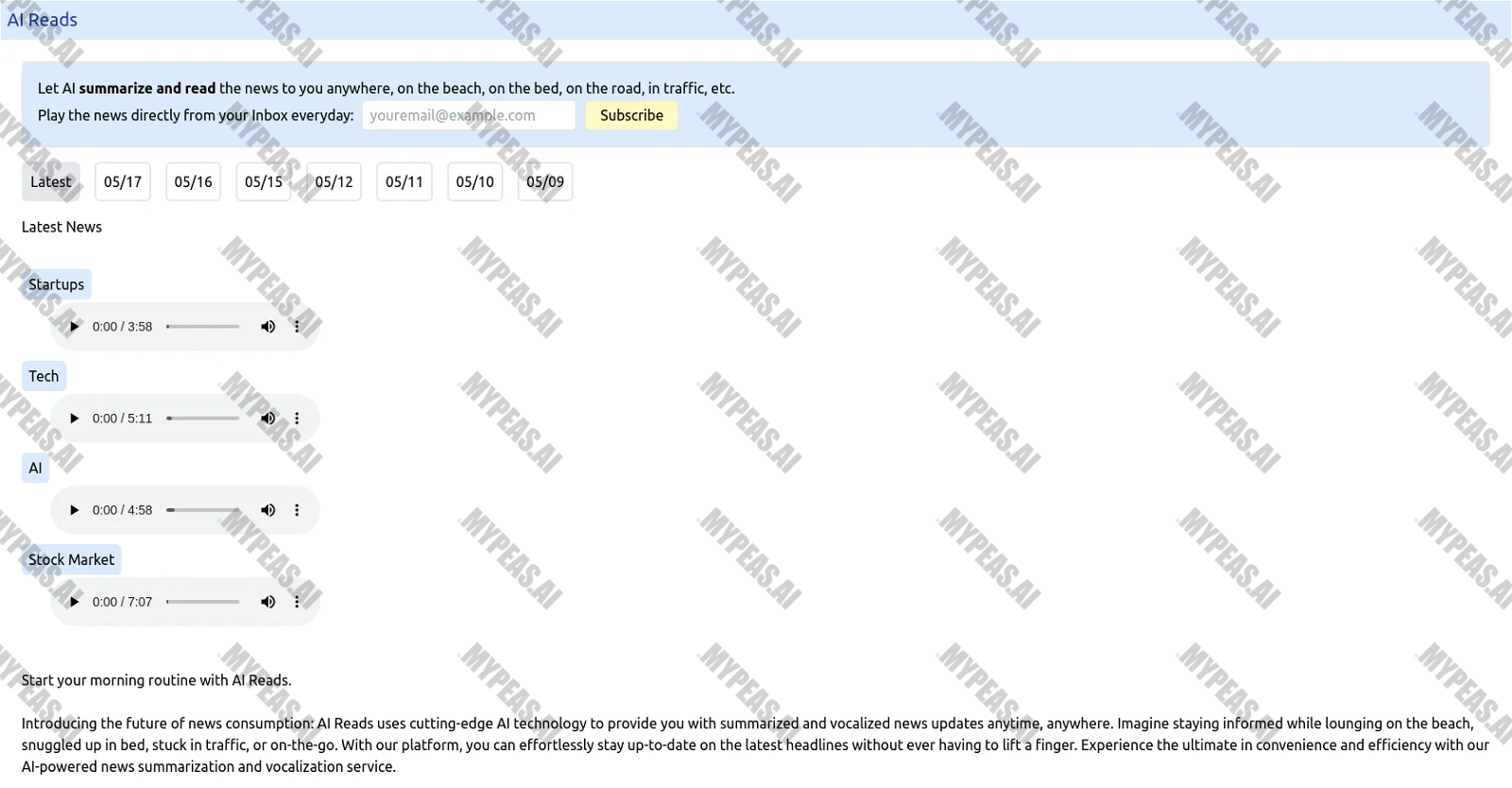 AI Reads screenshot