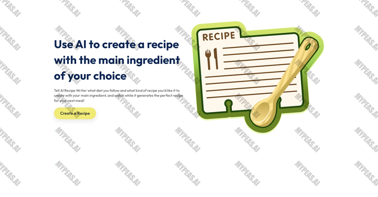 AI Recipe Writer screenshot