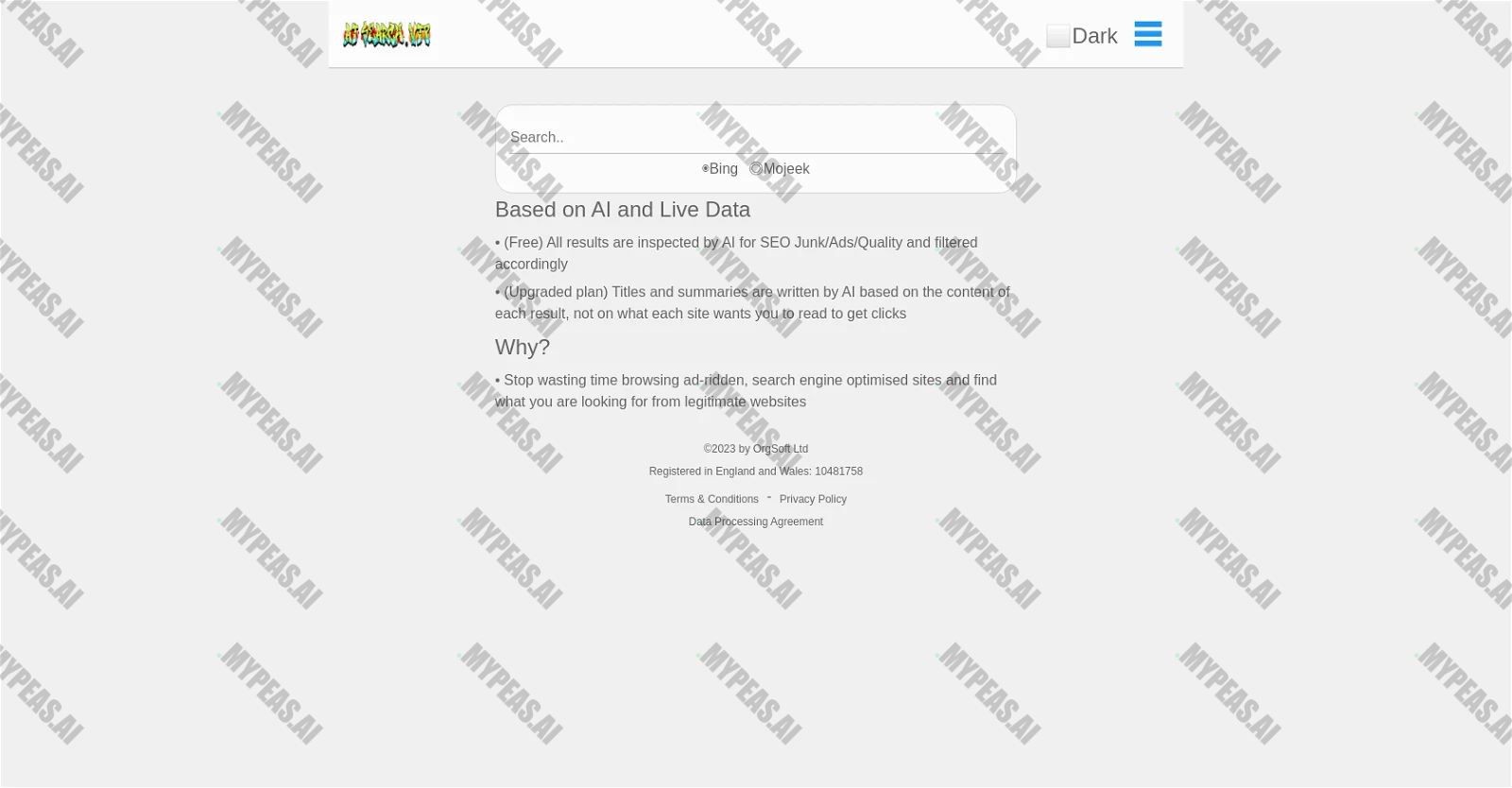 AI search VIP screenshot