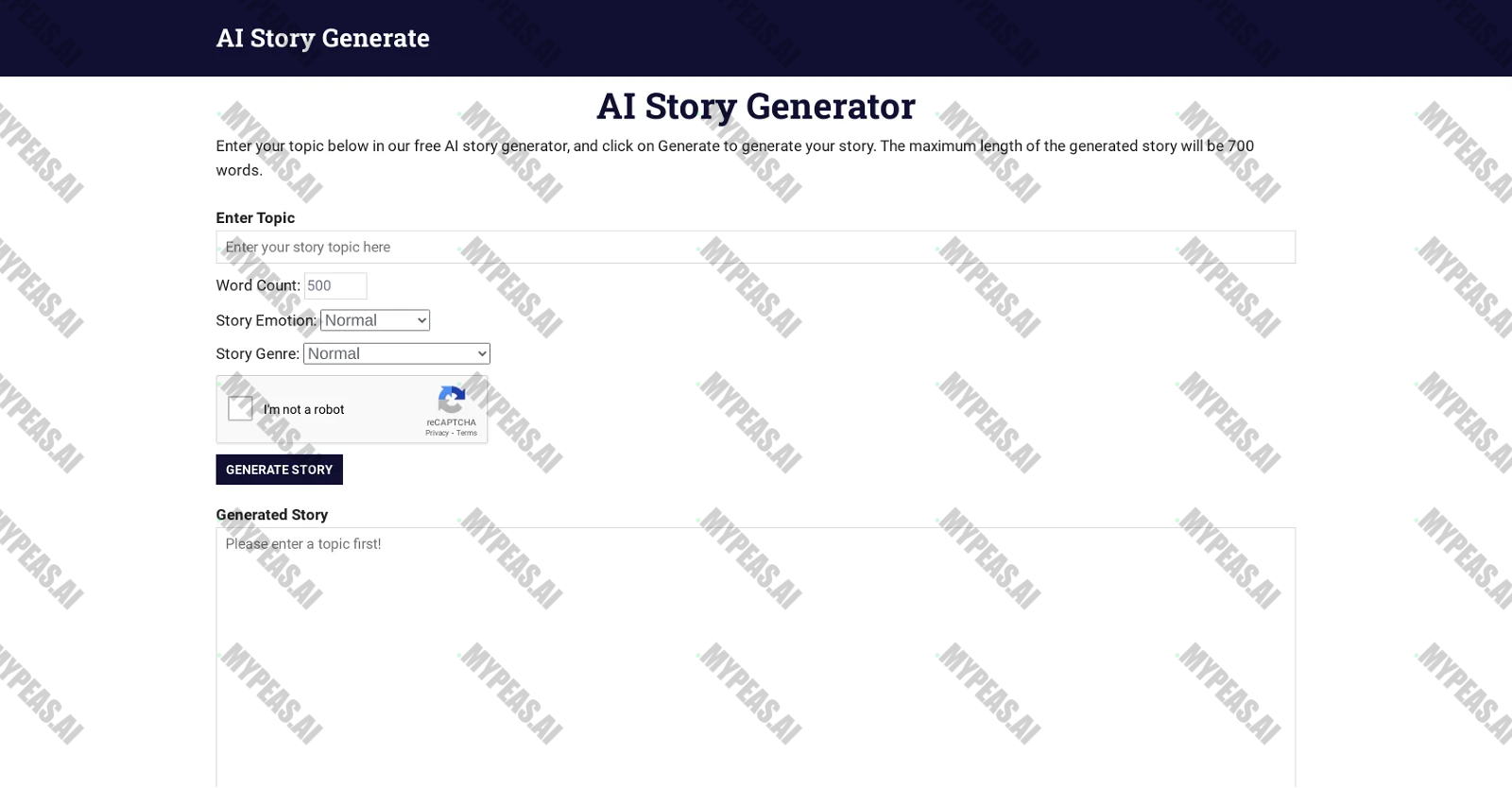 AI Story Generate screenshot