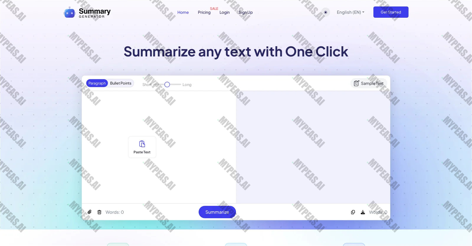 Ai Summary Generator screenshot