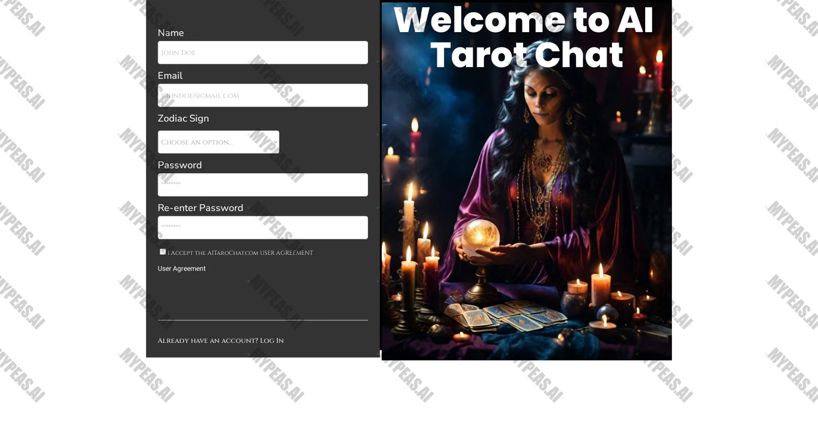 AI Tarot Chat screenshot