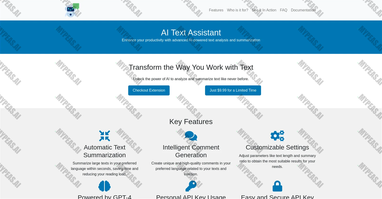 AI Text Assistant screenshot