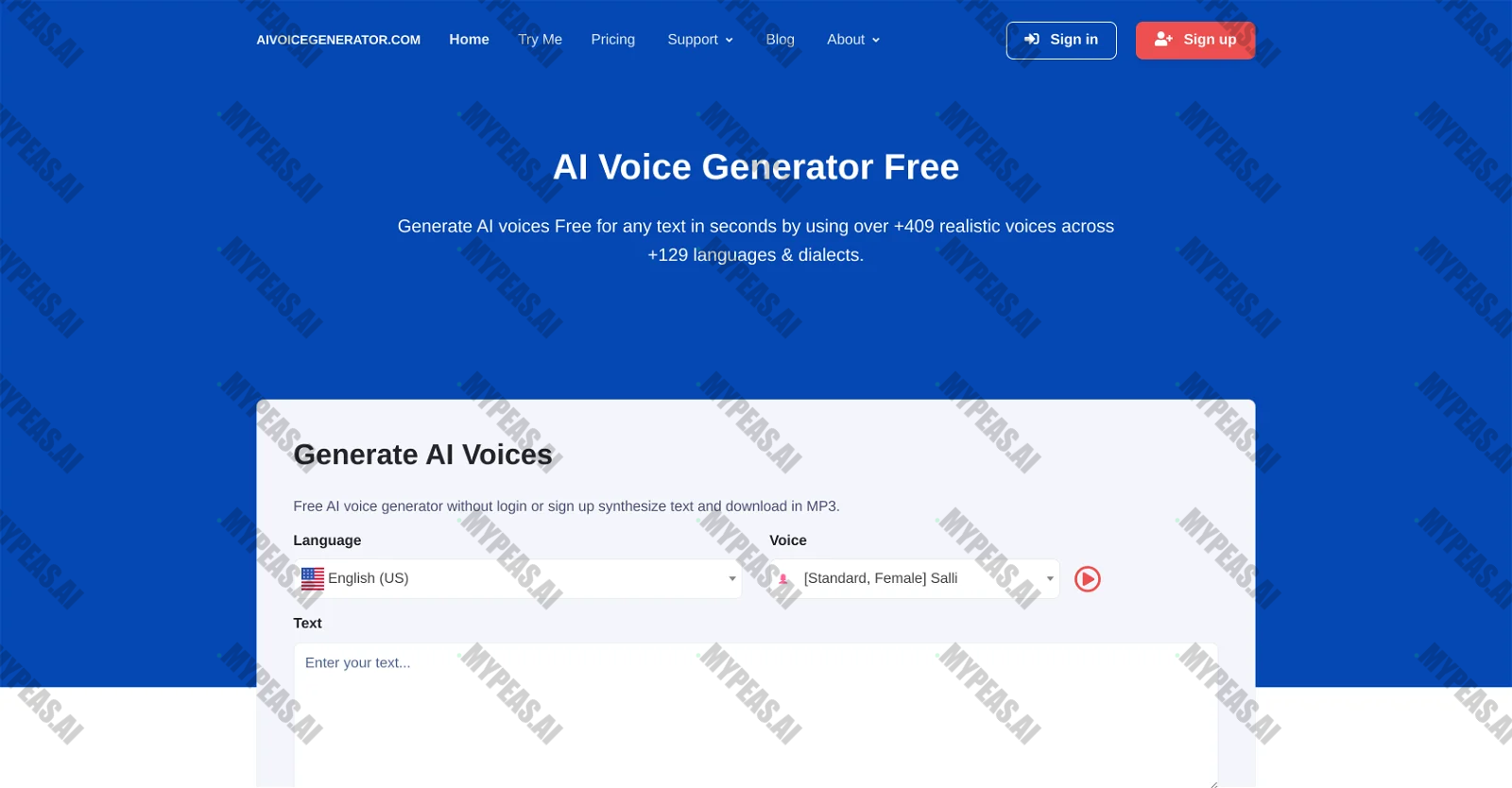 AI Voice Generator Free screenshot