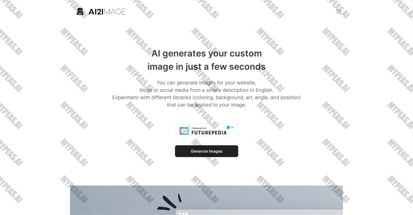 AI2image screenshot