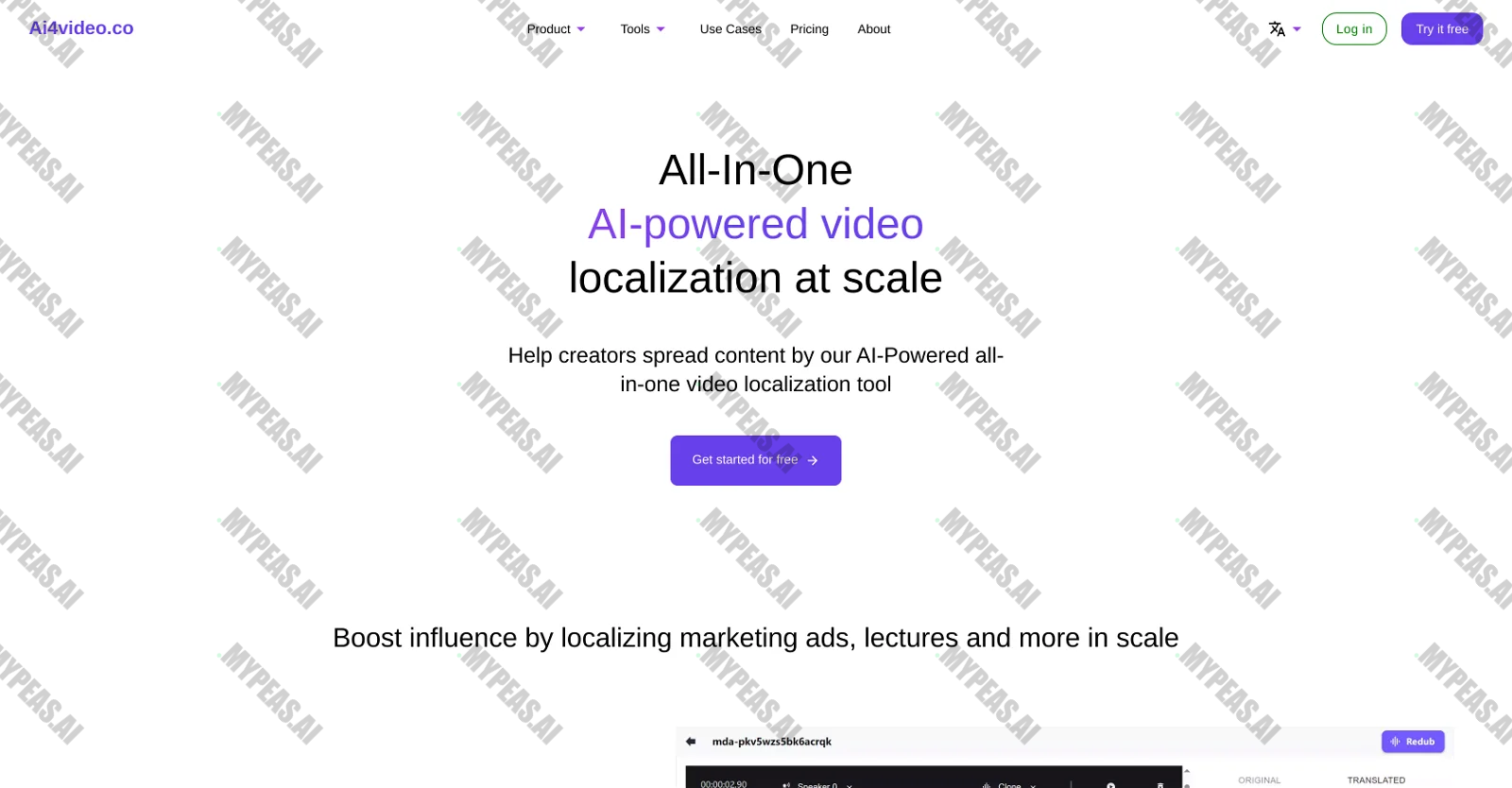 Ai4video screenshot