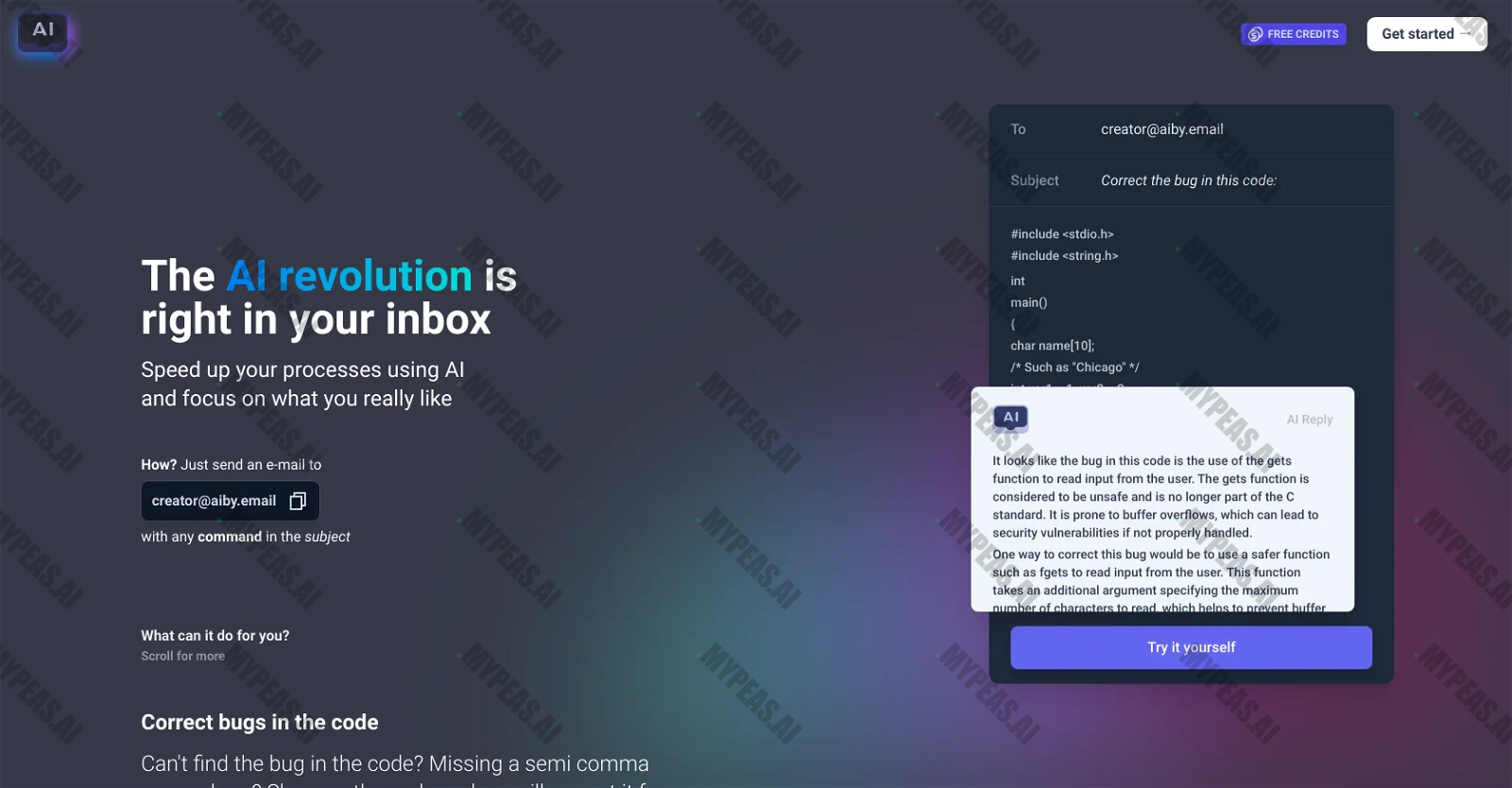AIby.email screenshot