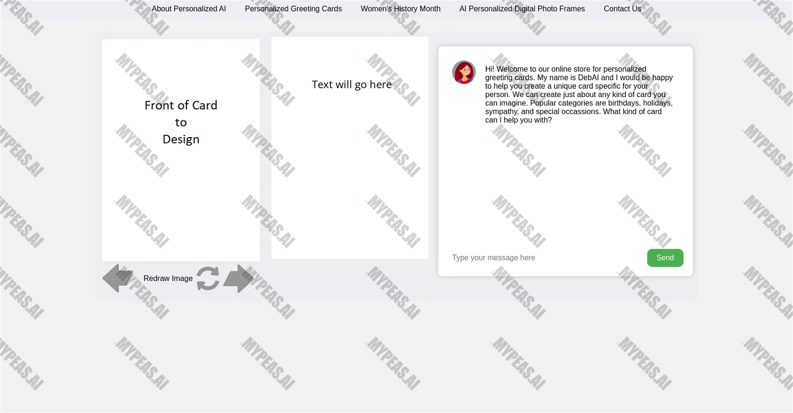AIcardshop screenshot