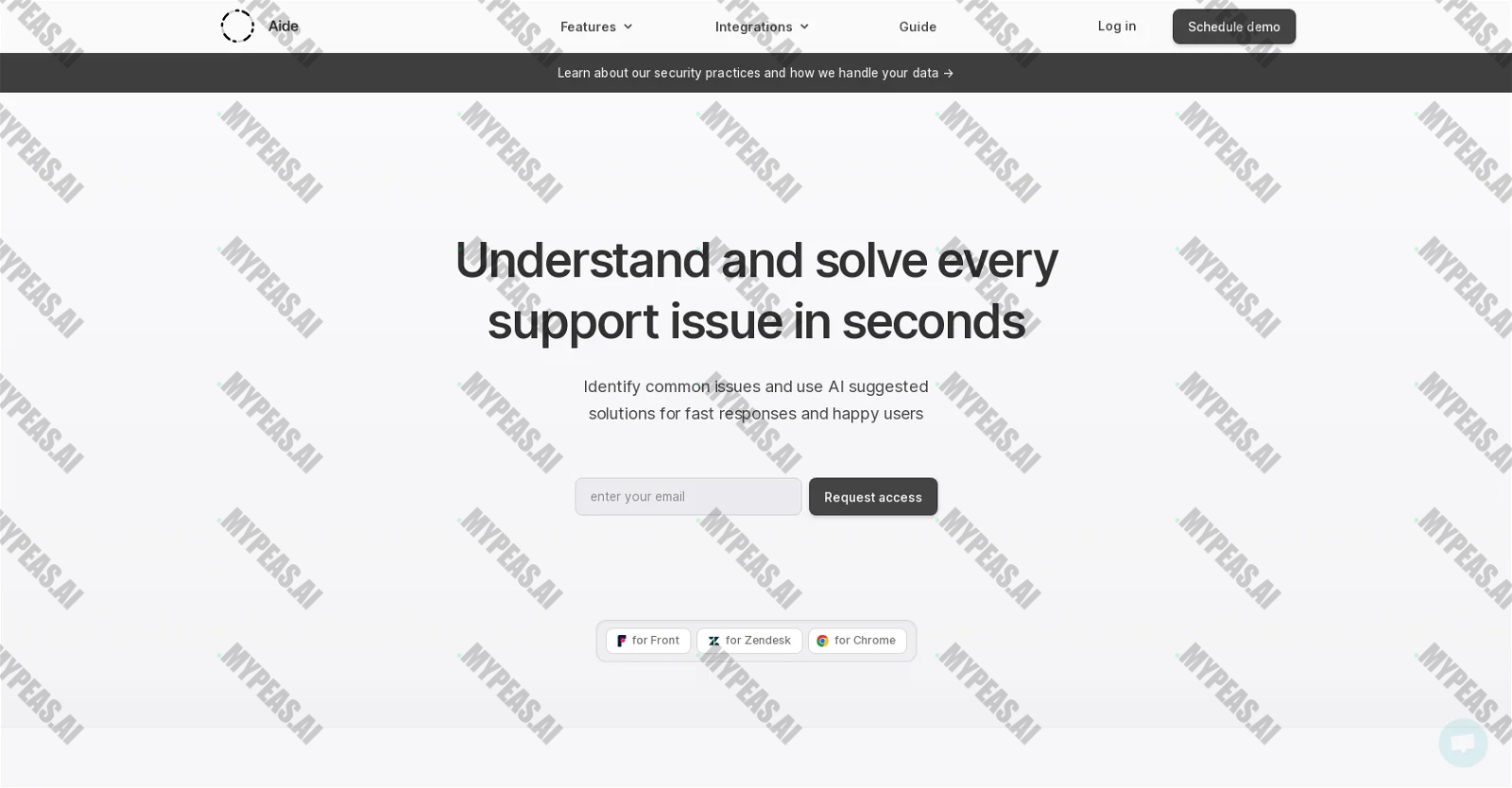 Aide screenshot