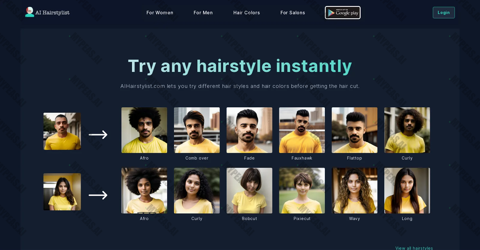 AIHairstylist screenshot