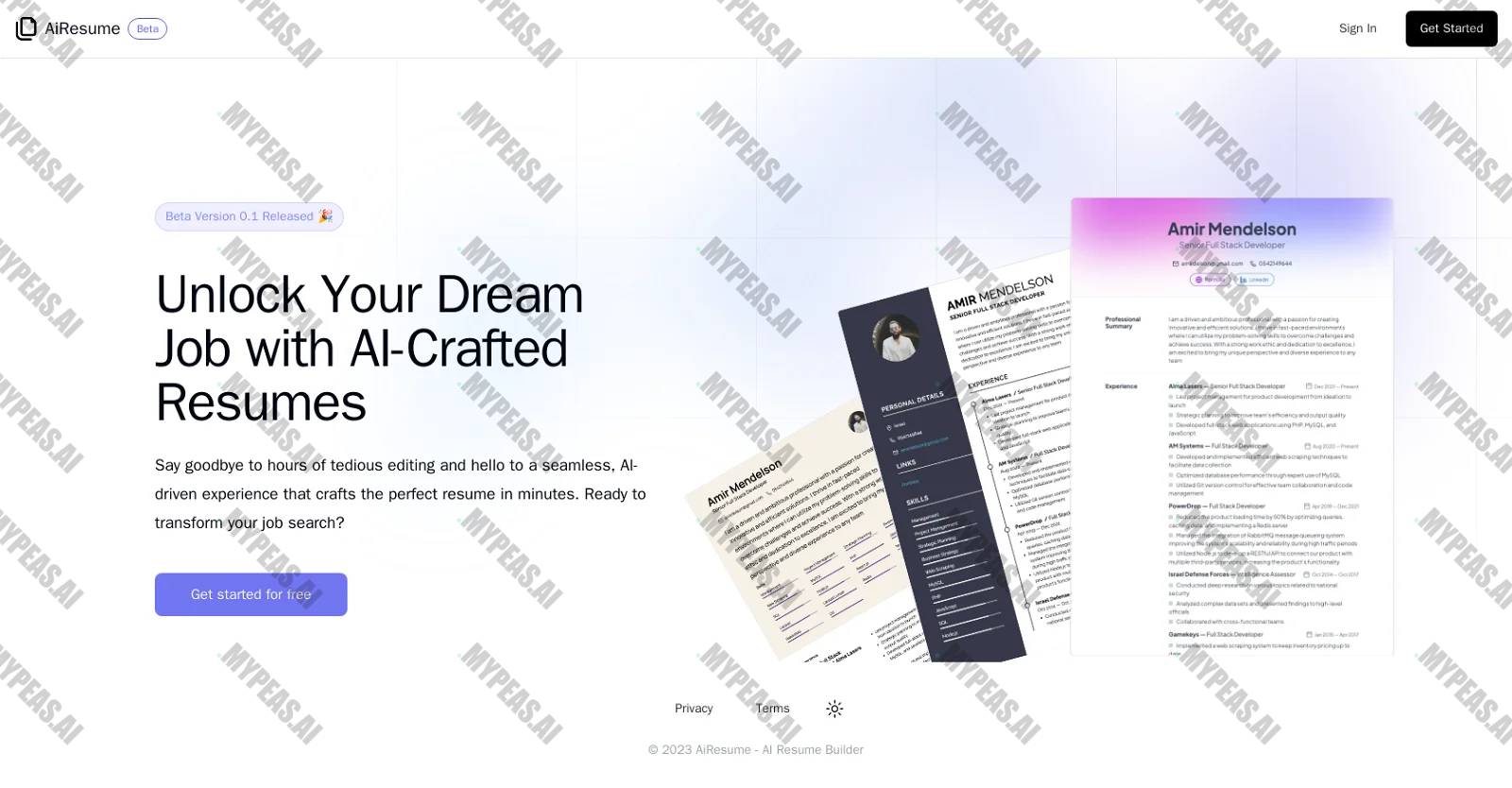 AiResume screenshot