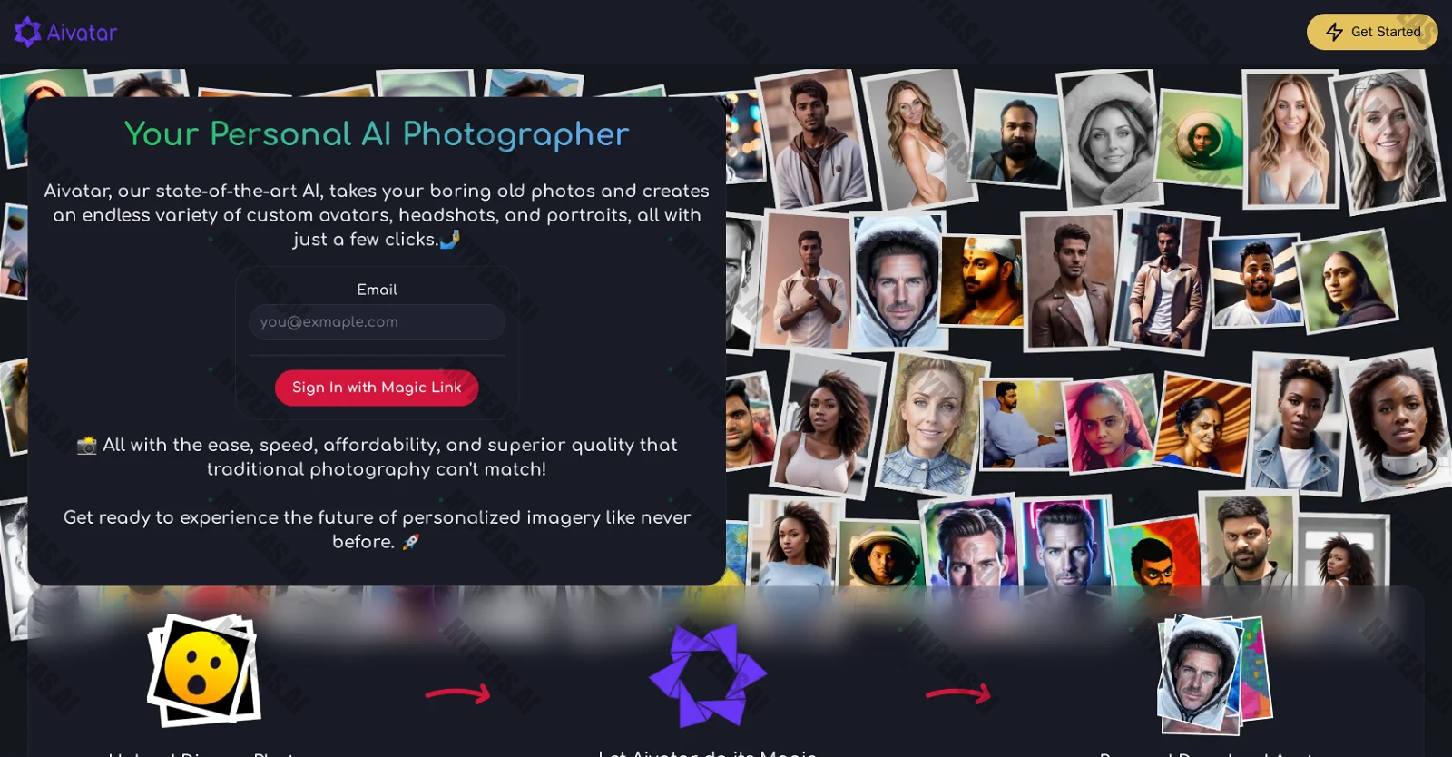 Aivatar.pics screenshot