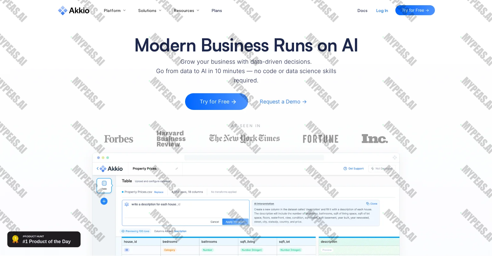 Akkio screenshot