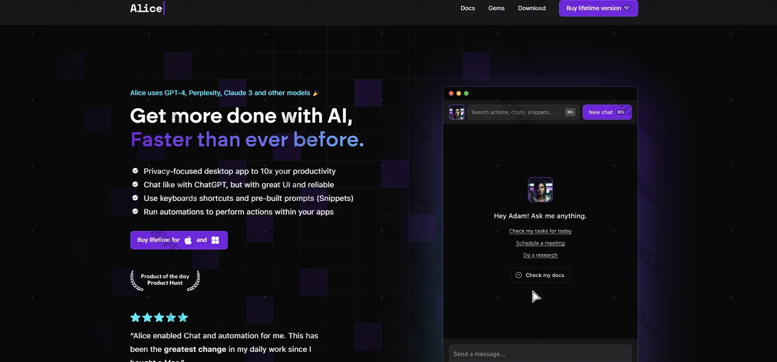 Alice App screenshot