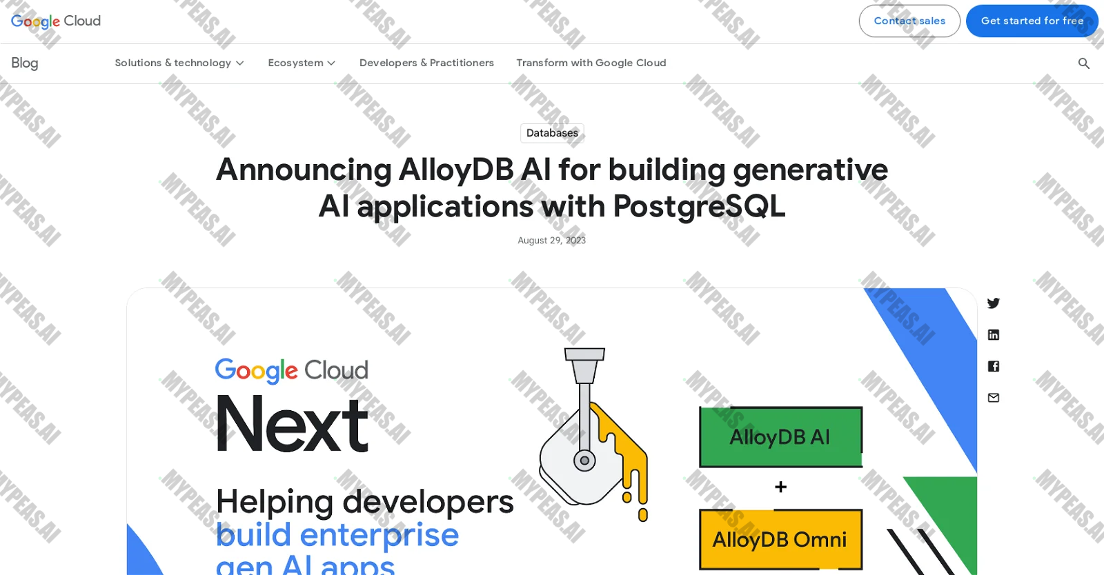 AlloyDB screenshot