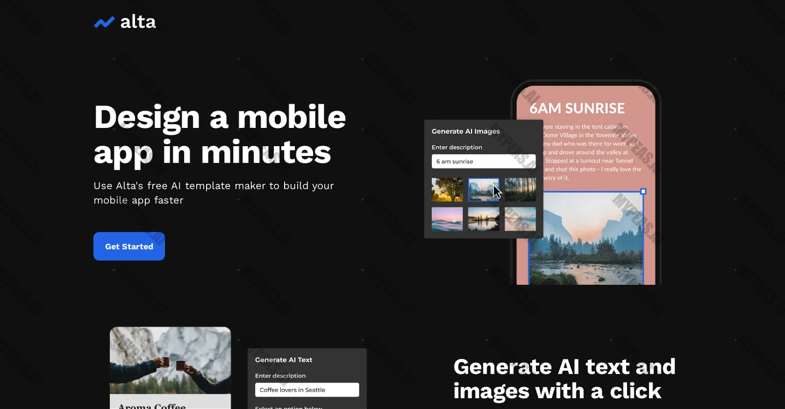 Alta screenshot