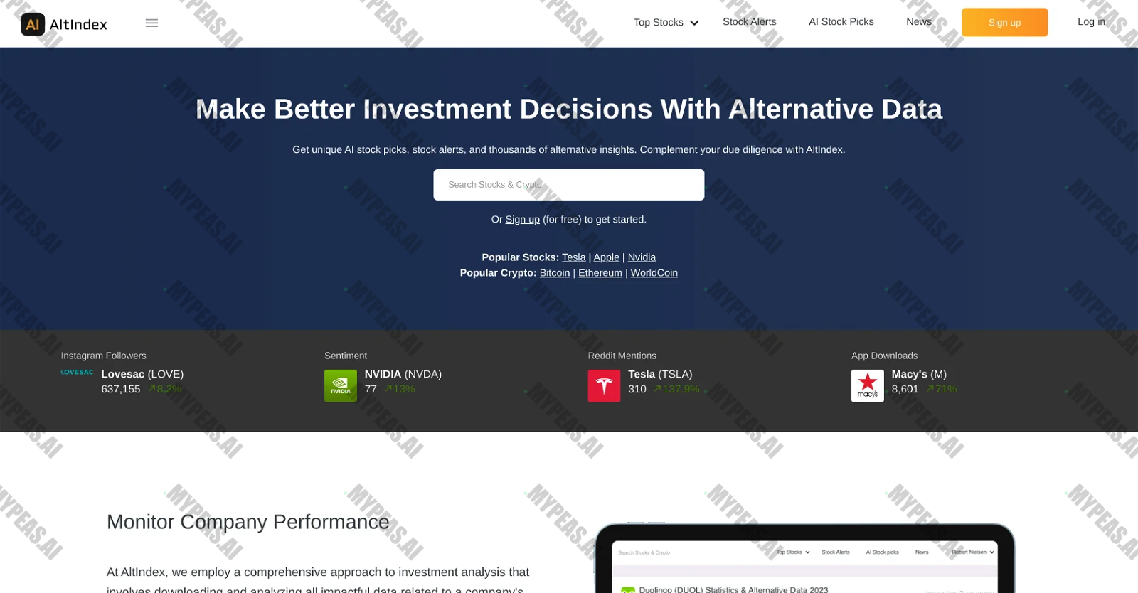 AltIndex screenshot