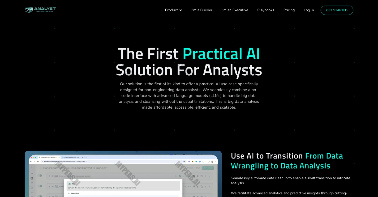Analyst Intelligence screenshot
