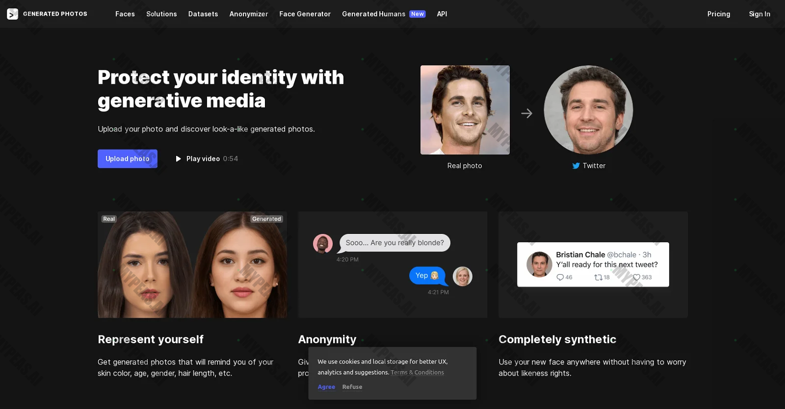 Anonymizer screenshot