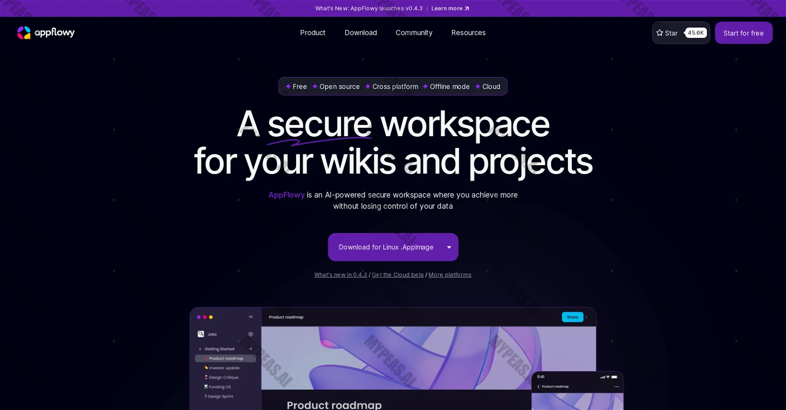 AppFlowy screenshot