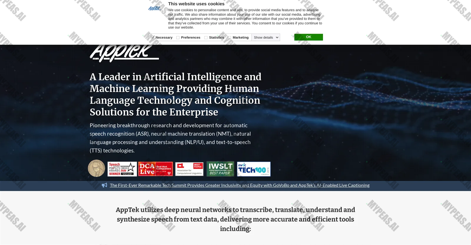 Apptek screenshot