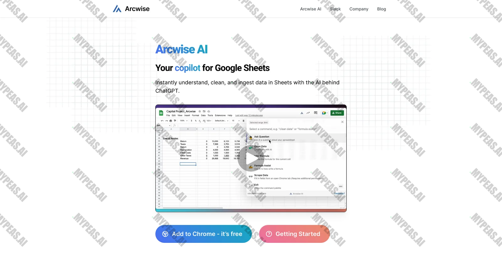 Arcwise screenshot