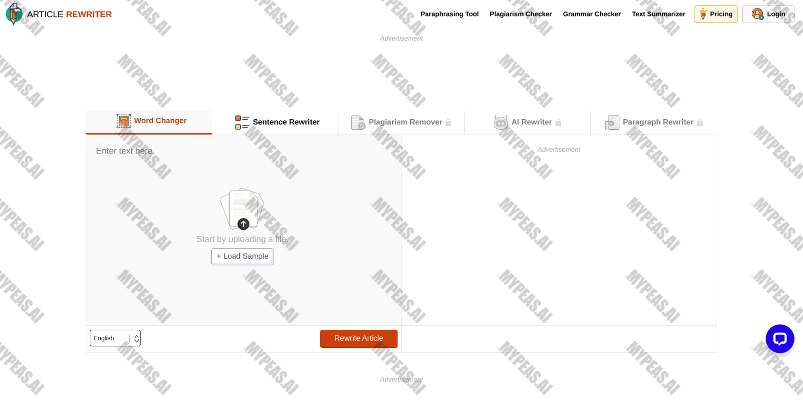 ArticleRewriter screenshot