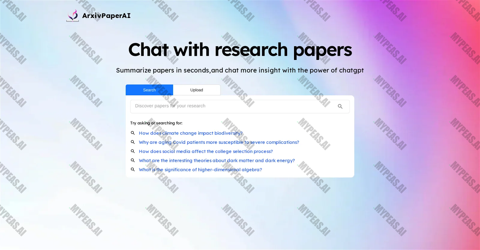 ArxivPaperAI screenshot