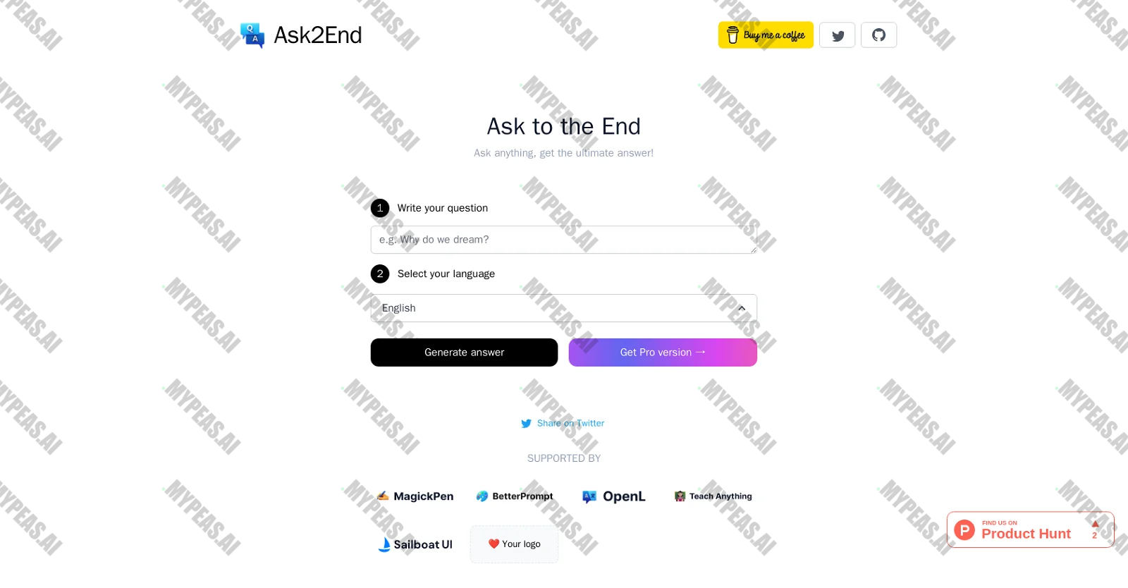Ask2End screenshot