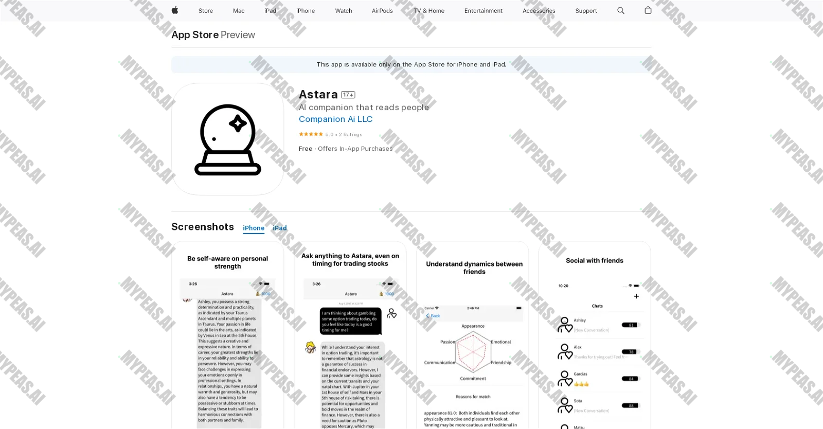 Astara screenshot