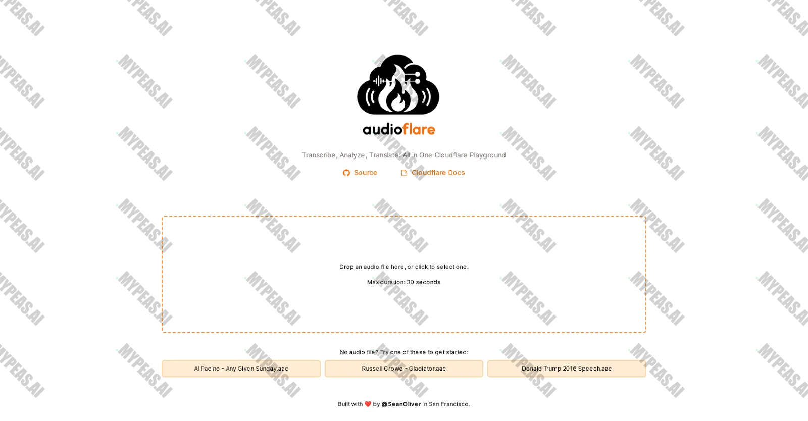 Audioflare screenshot