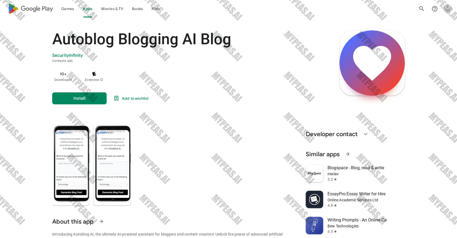 Autoblog GPT screenshot