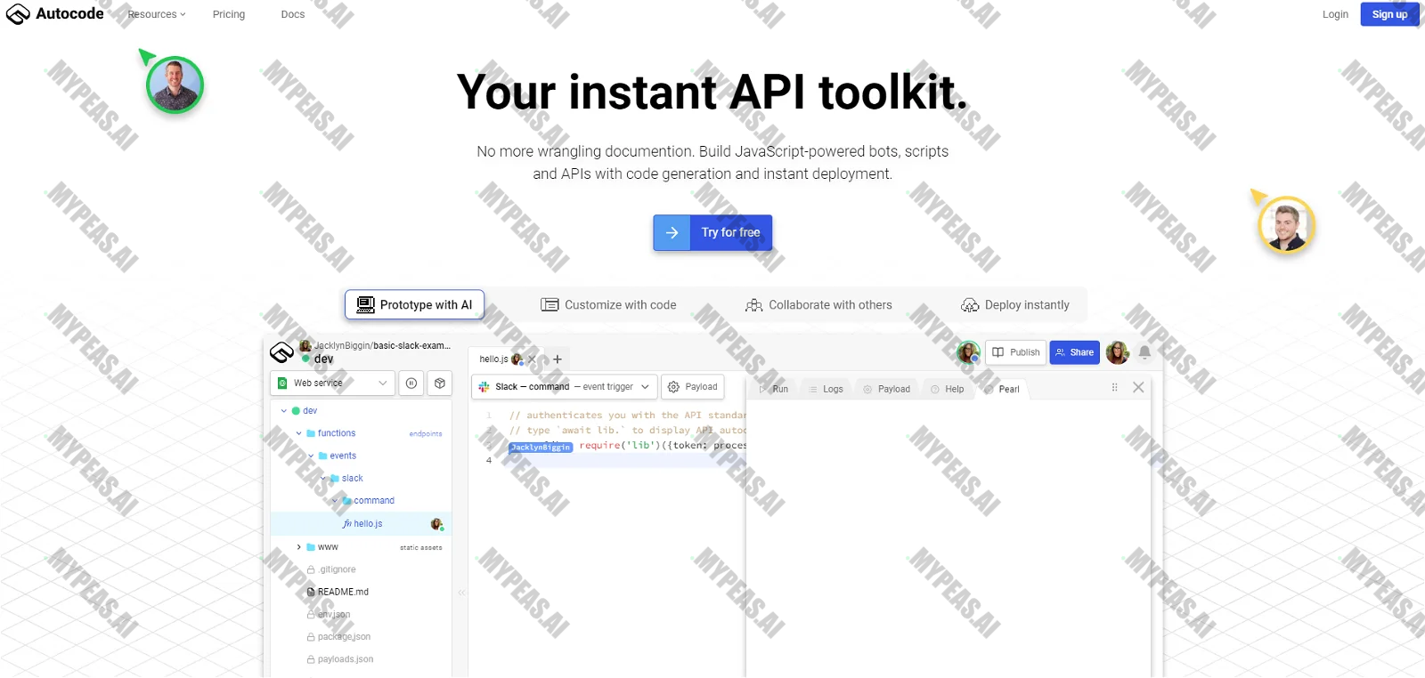 Autocode screenshot