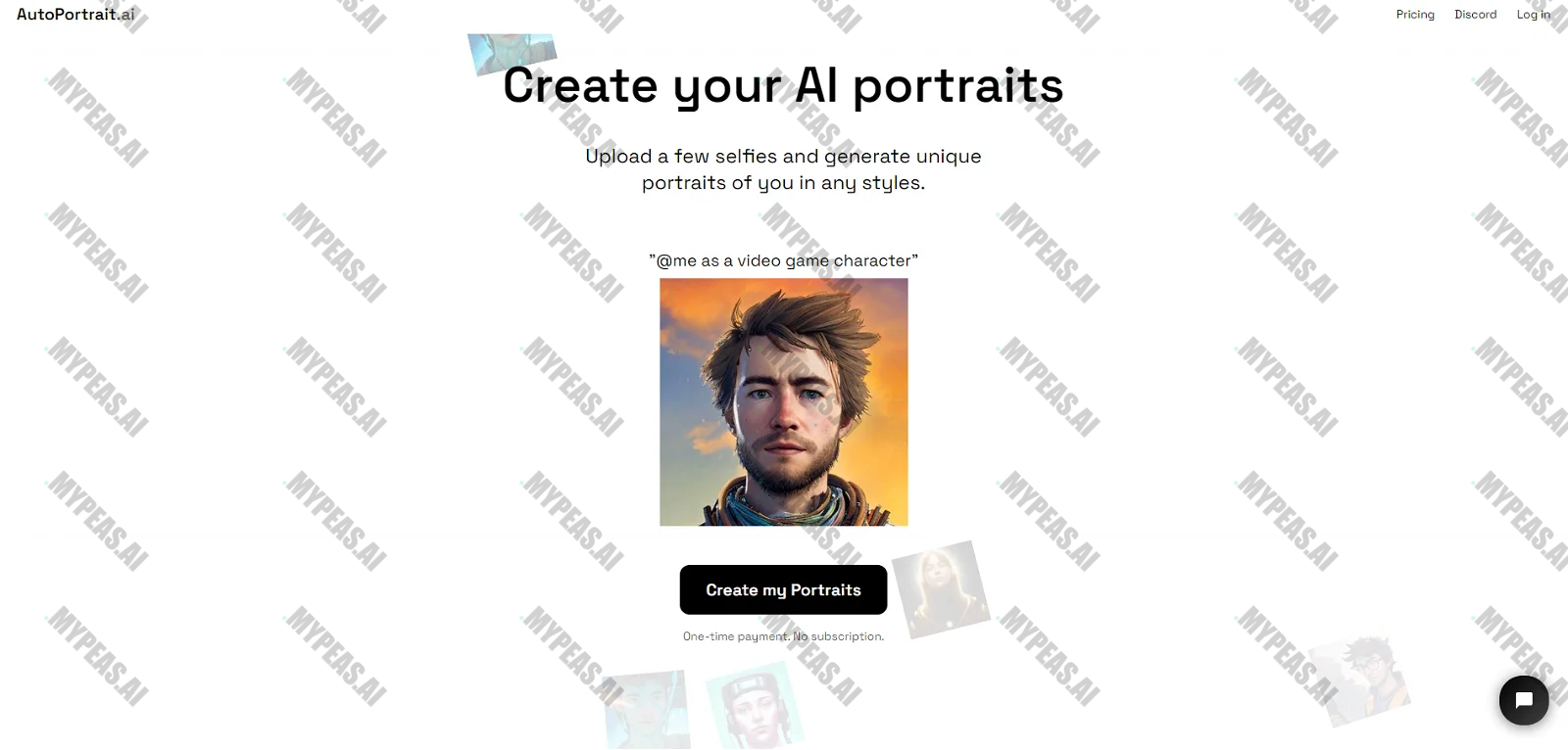 Autoportrait.co screenshot