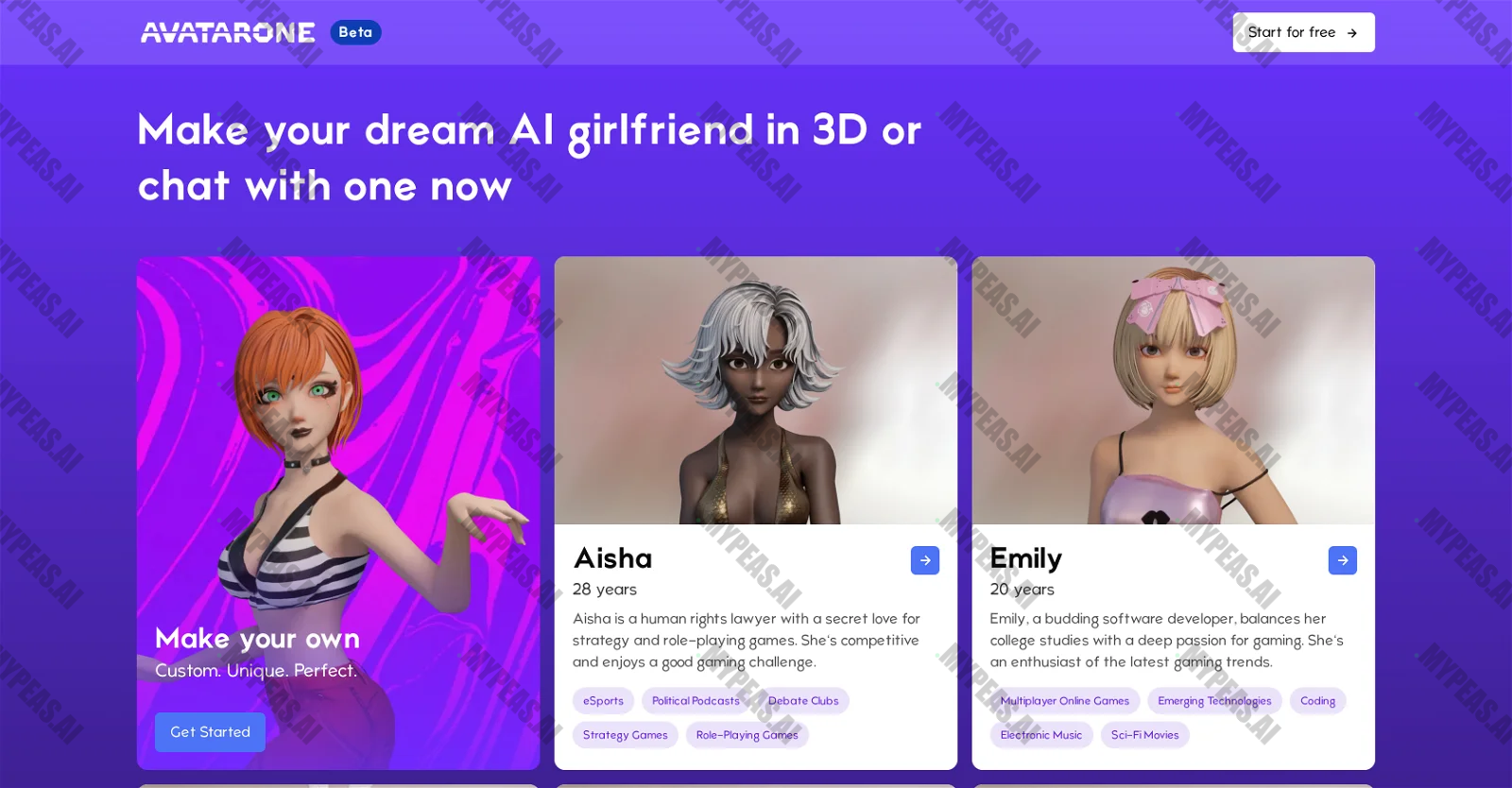 Avatar One screenshot