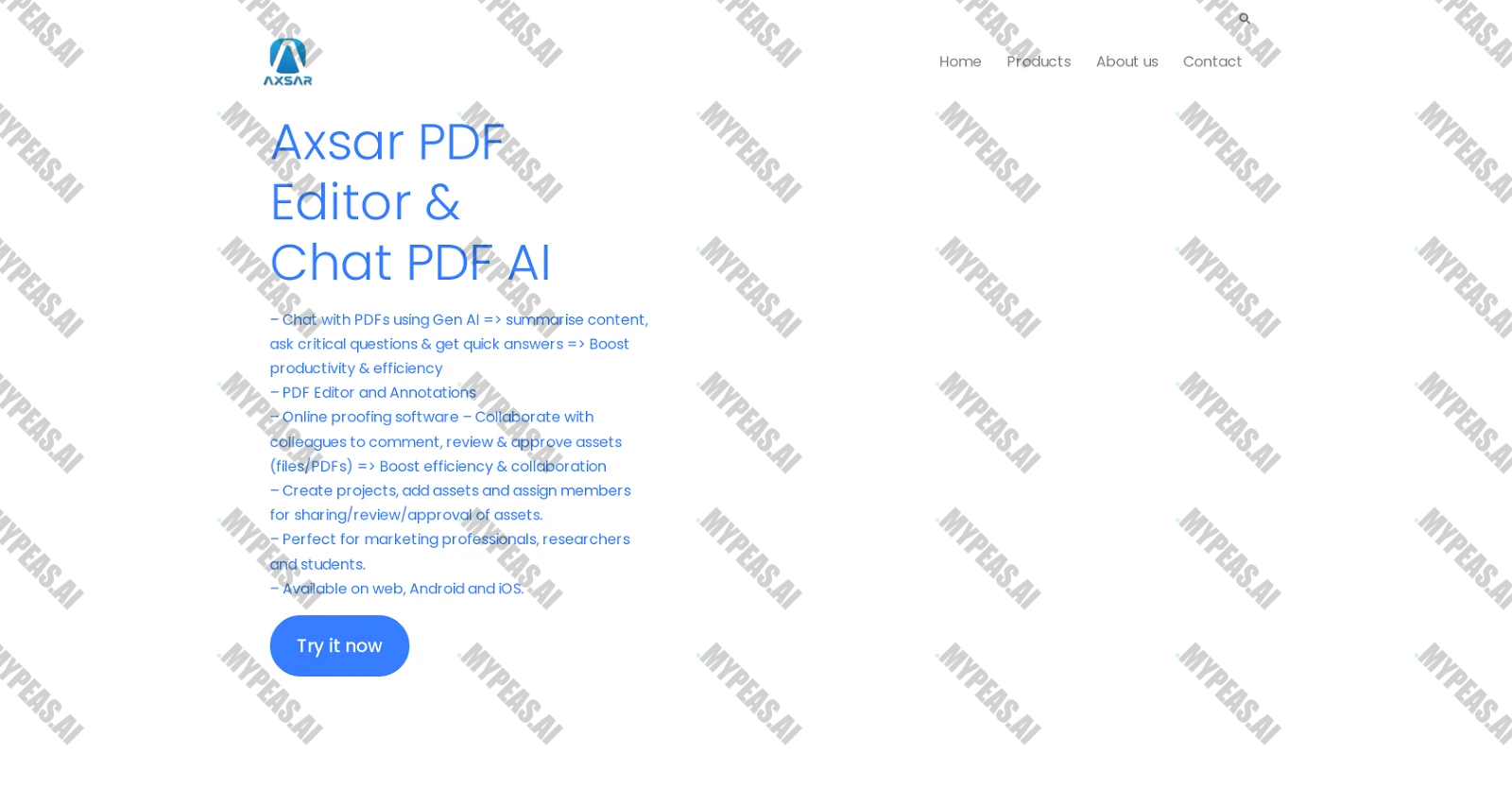 Axsar PDF screenshot