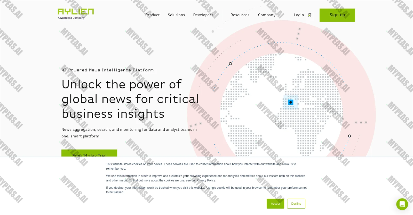 AYLIEN screenshot