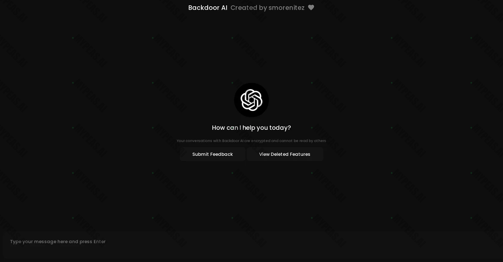 Backdoor AI screenshot