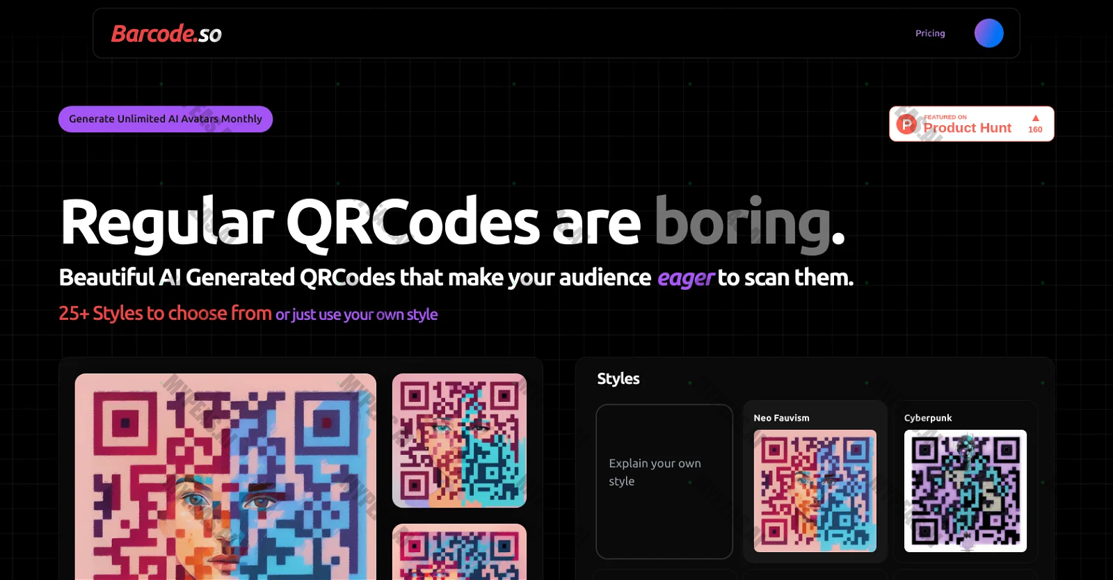 Barcode screenshot